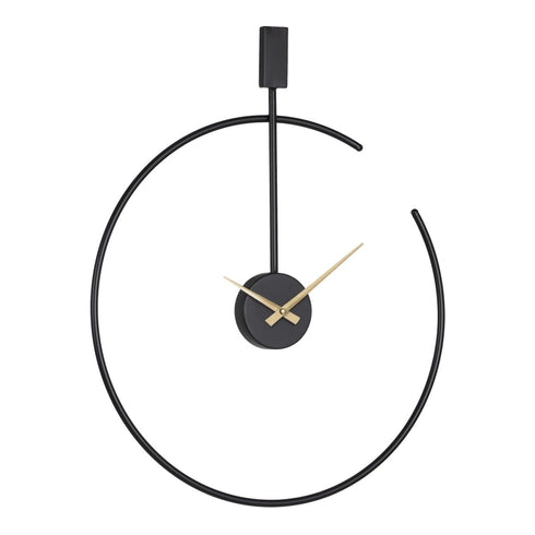 Reloj de Pared 50 x 5 x 60 cm Negro Metal